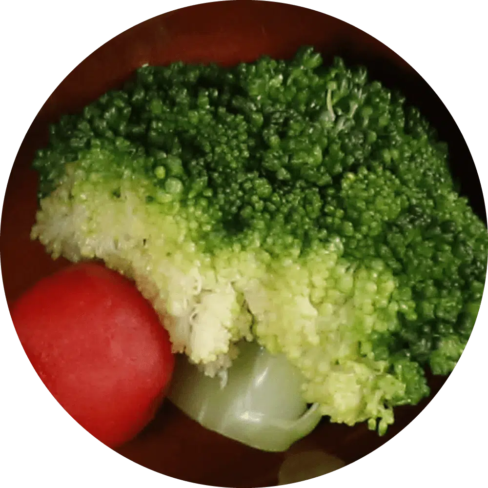 野草居食屋-萬新鐵路便當-野菜與清口-花椰菜與醋漬小番茄