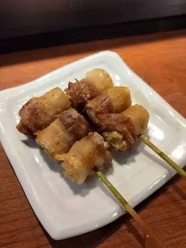 野草居食屋_菜單_金針菇豬肉卷串燒